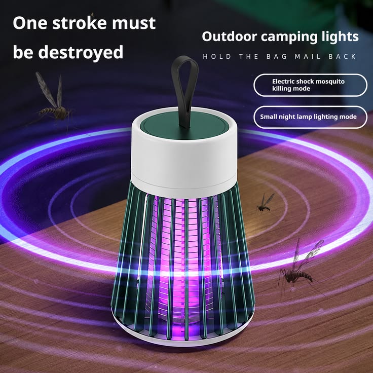 🦟 USB Rechargeable UV Mosquito Killer Lamp | Portable Bug Zapper for Indoor & Outdoor Use